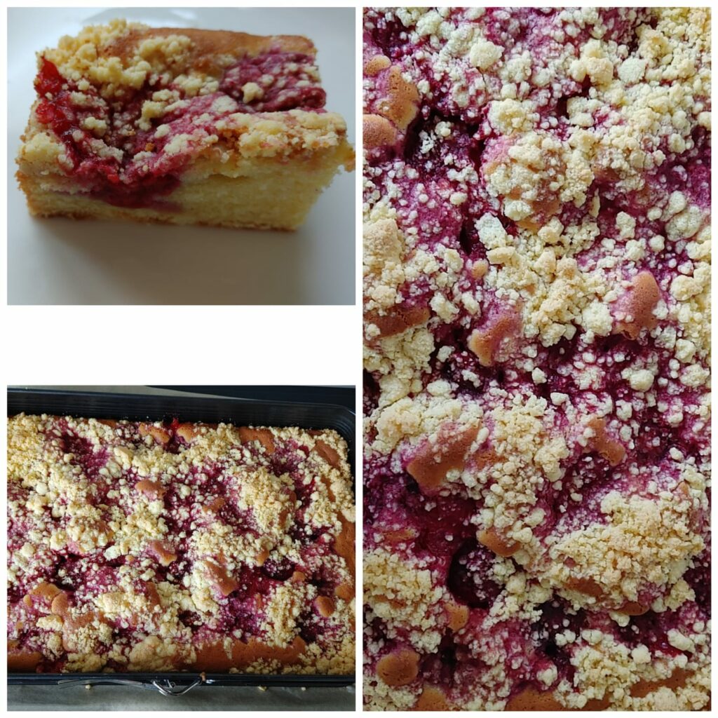 Glutenfreier Obst-Sand-Streusel-Blechkuchen - Olivers Glutenfreie Welt